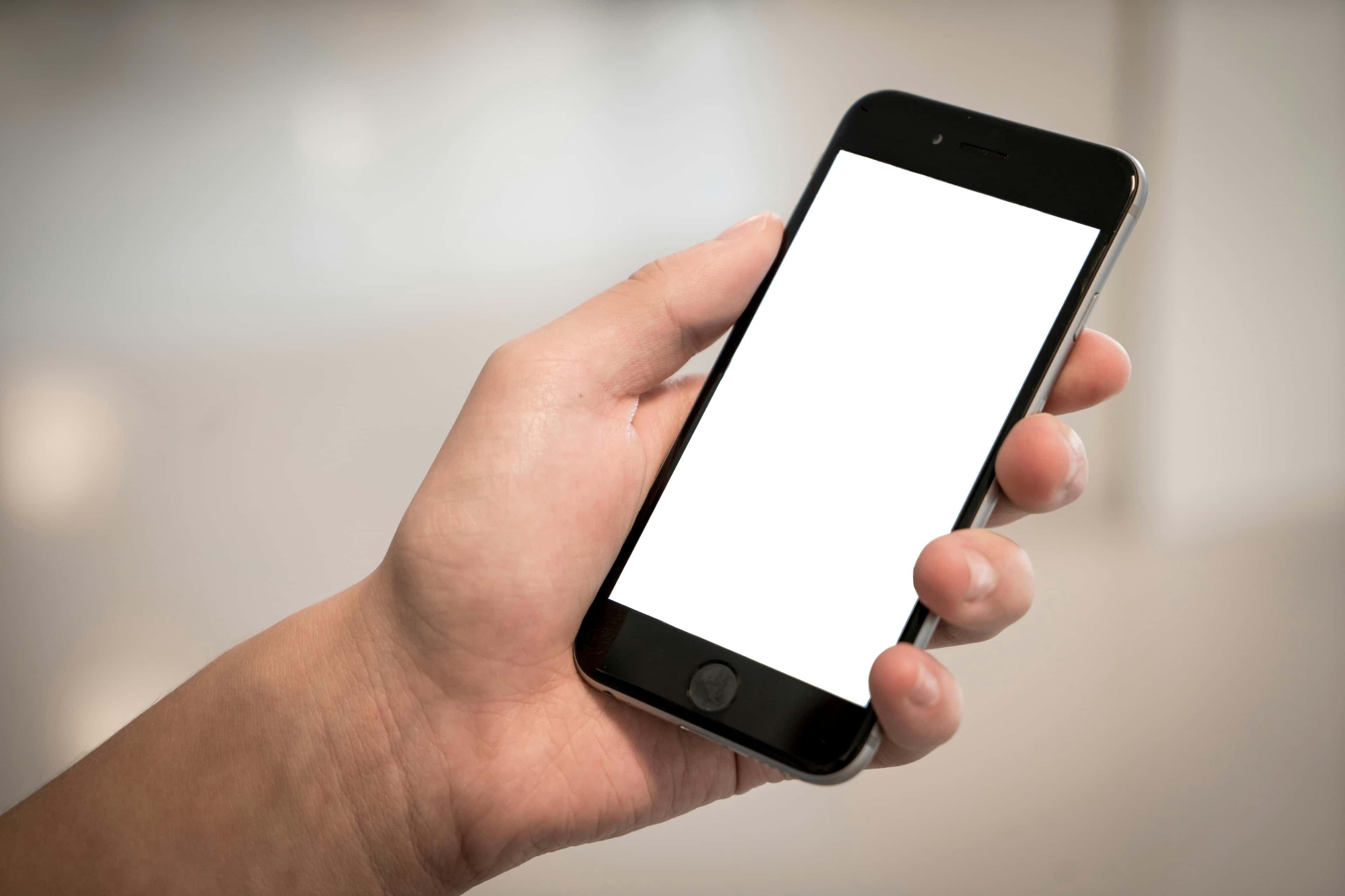 Mobile phone representing an existing hotline number
