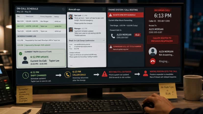 Can Calls Automatically Route from the Live On-call Schedule?