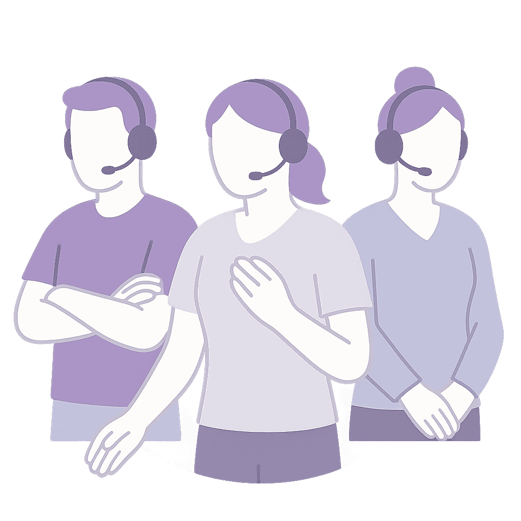 Small nonprofit team using cost-effective call center software