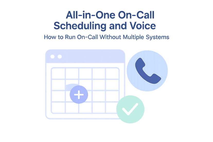 All-in-One On-Call Scheduling and Voice for On Call Teams
