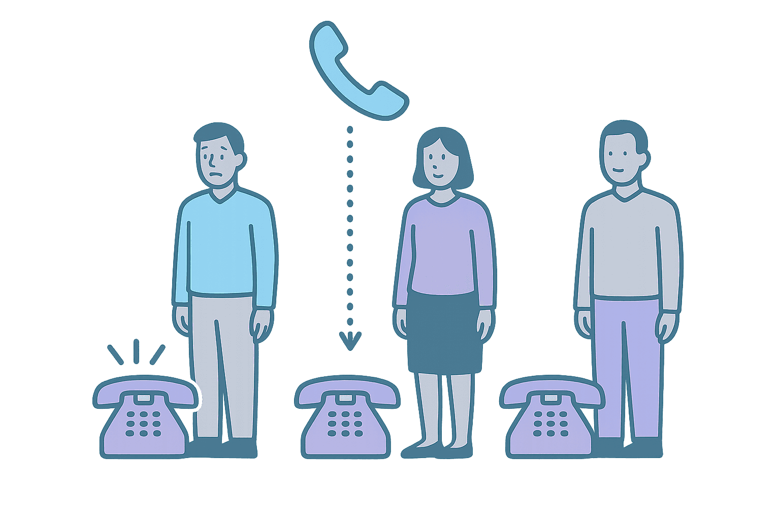 Patterns that concentrate calls